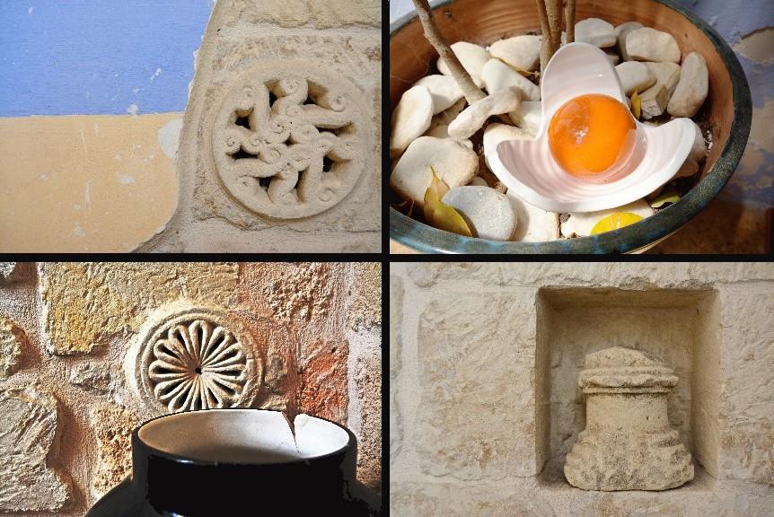Scale che conducono alla terrazza sul tetto Dettagli
